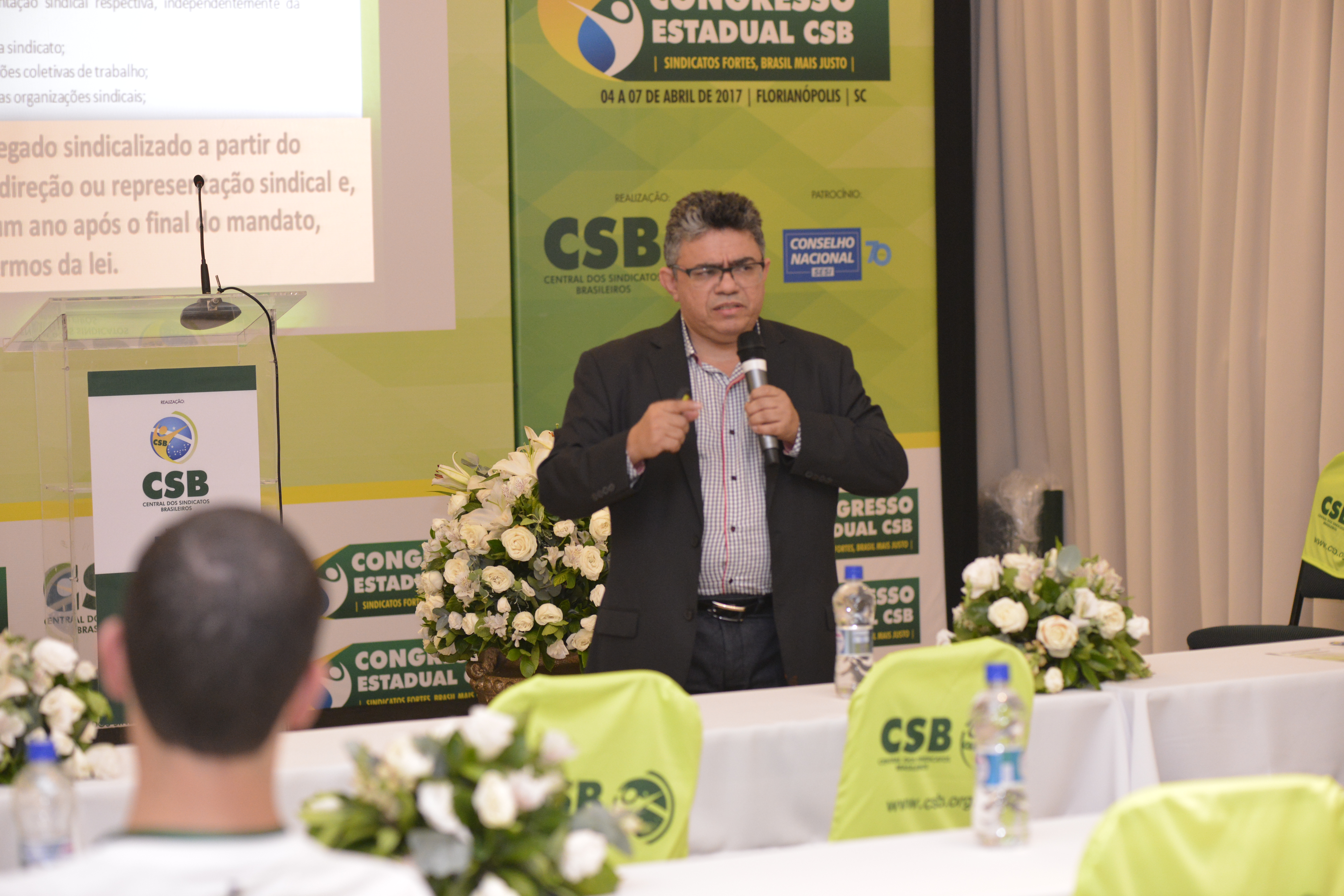 Discussão sobre proteção do dirigente sindical encerra Congresso Estadual da CSB Santa Catarina