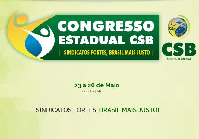 Estão abertas as inscrições para o Congresso Estadual da CSB Paraná