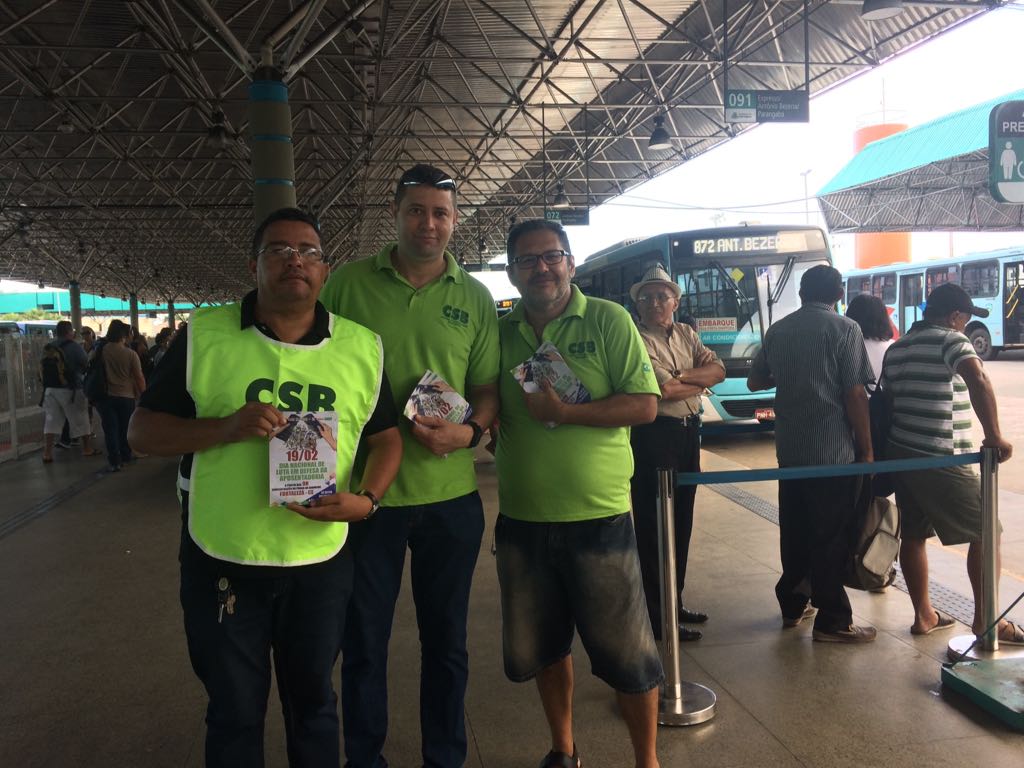 Dirigentes da CSB Ceará ampliam a mobilização dos trabalhadores contra a reforma da Previdência
