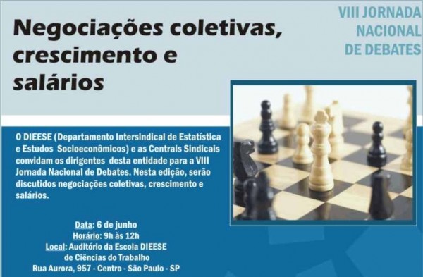 Dieese promove debate sobre negociações coletivas em São Paulo
