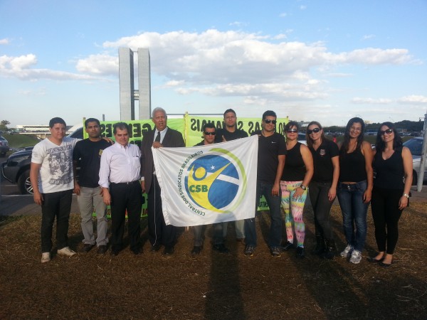 Acampamento dos agentes penitenciários em Brasília mobiliza trabalhadores de vários estados