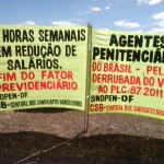 Agentes penitenciários permanecem acampados em Brasília