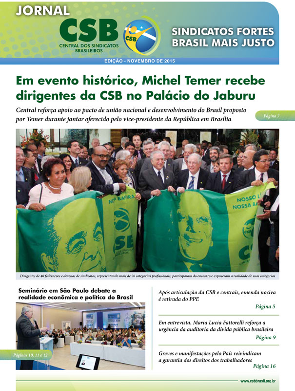 Jornal CSB de Novembro 2015