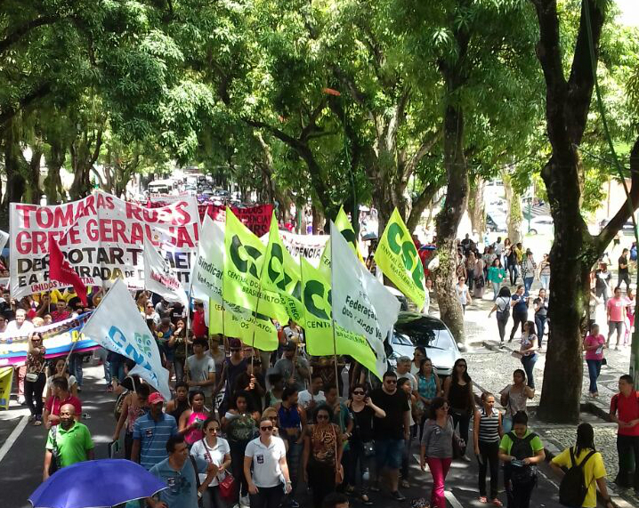Trabalhadores de todo o Brasil protestam contra a Reforma da Previdência