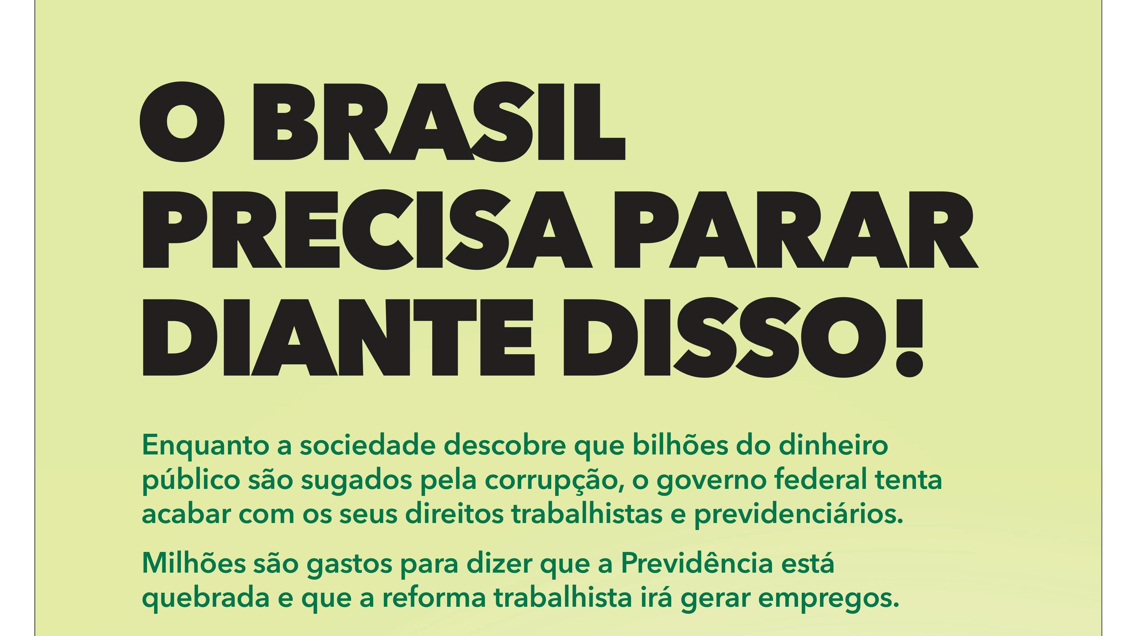 CSB publica anúncio na Folha de S.Paulo contra as reformas
