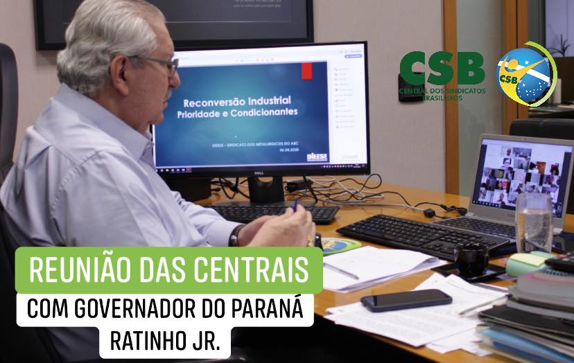 Centrais Sindicais e Governo do Paraná discutem medidas de enfrentamento ao coronavírus