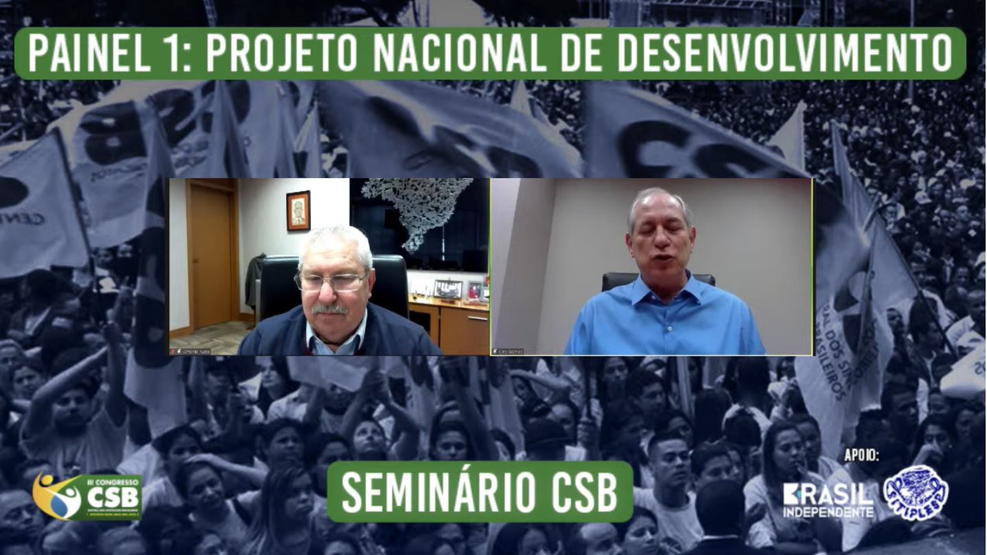 Ao Vivo: Ciro Gomes e Neto abrem seminário CSB com debate sobre desenvolvimento econômico