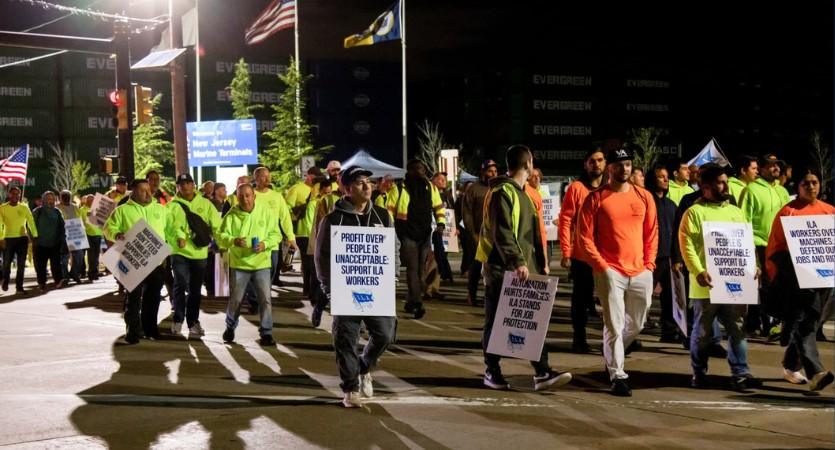 Greve portuários EUA ILA union