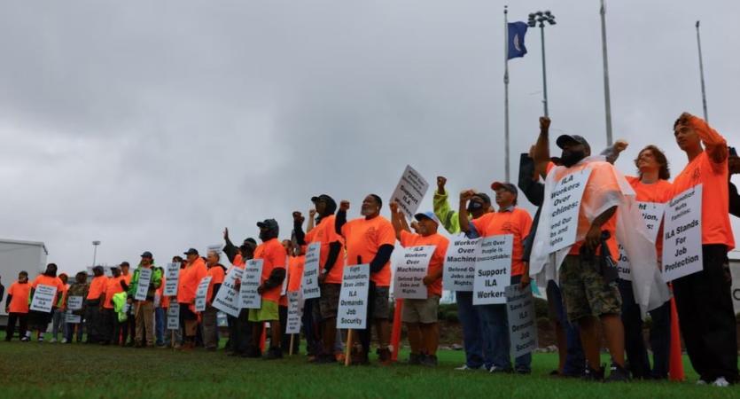 greve trabalhadores portos estados unidos