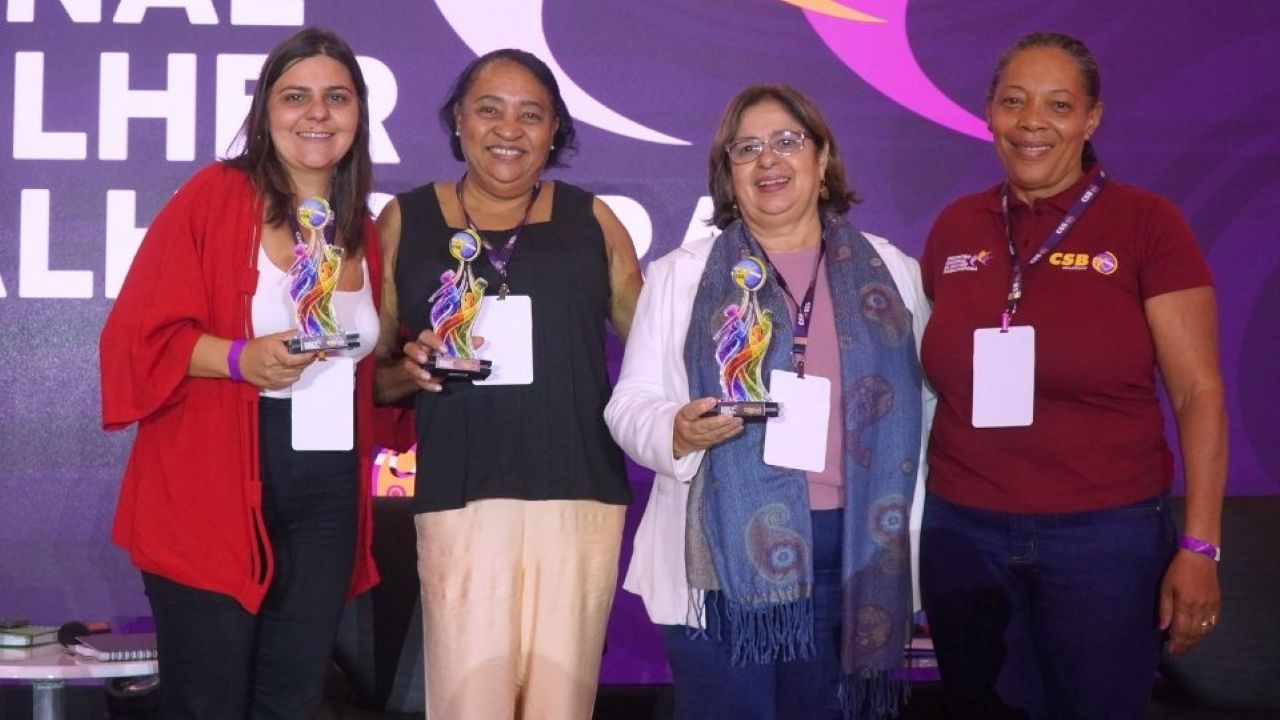 Mulheres são homenageadas no Encontro Nacional da Mulher Trabalhadora da CSB